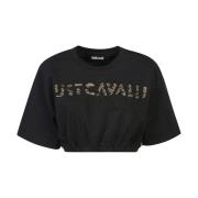 Just Cavalli Svarta T-shirts & Polos för kvinnor Black, Dam