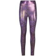 Just Cavalli Lila Leggings Aw24 Purple, Dam