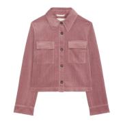 Marc O'Polo Corduroy jacka regular Pink, Dam