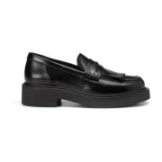 Marc O'Polo Fringe loafer Black, Dam