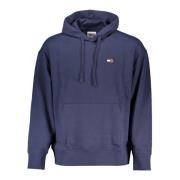 Tommy Hilfiger Blå Hoodie med Logotyp Blue, Herr