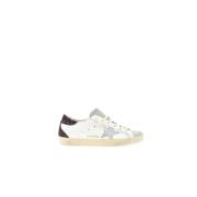 Golden Goose Glitter Star Brown Heel Sneakers White, Dam