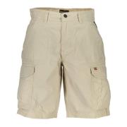 Napapijri Beige Bermuda Shorts med Logo Beige, Herr