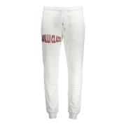 Cavalli Class Sportiga Byxor med Elastisk Midja och Broderi White, Her...