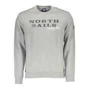 North Sails Grå Långärmad Crewneck Sweatshirt Gray, Herr