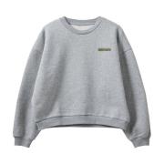 Sofie Schnoor Cool Print Sweatshirt Grey Melange Gray, Dam