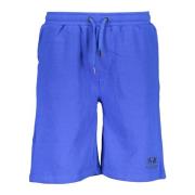 La Martina Sportiga Bermuda Shorts Blå Broderad Logotyp Blue, Herr