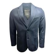 Circolo 1901 Marinblå Jersey Blazer med Elastan Blue, Herr