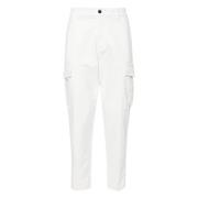 Eleventy Cargo Byxor med Fickor White, Herr