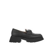 Alma EN Pena Rhinestone Platform Loafer Black, Dam