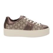 Nerogiardini Läder Damsneakers Stiligt Komfort Brown, Dam