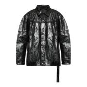 Rick Owens Jacka Jumbo Worker i oversizestil Black, Herr