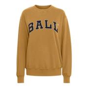 Ball Sportig Deco Sweatshirt i Cumin Brown, Dam