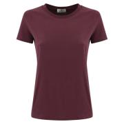 Elisabetta Franchi Bordeaux Bomull Logo T-shirt Red, Dam