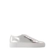 Common Projects Blankt Silverläder Sneakers Gray, Dam