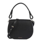 Coccinelle Svart Crossbody-väska med Guld Accenter Black, Dam