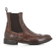 Officine Creative Brogue Chelsea Platta Skor Brown, Dam