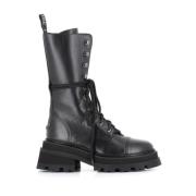 Zadig & Voltaire Svarta Läder Ankelboots Black, Dam