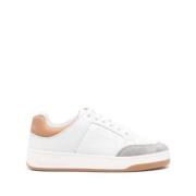 Saint Laurent Vit Läder Kalv Sneaker White, Dam