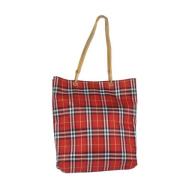 Burberry Vintage Pre-owned Canvas totevskor Red, Dam