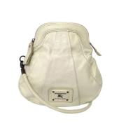 Burberry Vintage Pre-owned Laeder axelremsvskor White, Dam