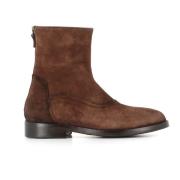 Alexander Hotto Mörkbruna Mocka Ankelboots Brown, Dam