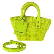 Balenciaga Vintage Pre-owned Canvas crossbodyvskor Yellow, Dam