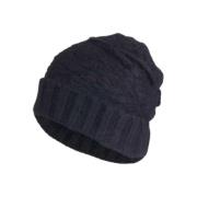 Isabel Benenato Chunky Stickad Svart Beanie Mössa Black, Unisex