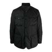 Barbour Vaxad Bomull Ogston Jacka Black, Herr