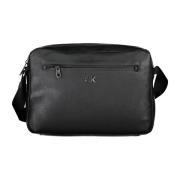 Calvin Klein Svart Messenger Väska med Laptopfack Black, Herr