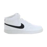 Nike Svarta Court Vision Mid Sneakers White, Herr