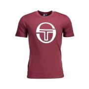 Sergio Tacchini Bomullst-shirt med tryck och logotyp Purple, Herr