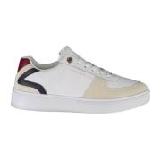 Tommy Hilfiger Sportiga Snörskor Vit Polyester Multicolor, Herr