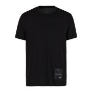 Armani Exchange Bomull Logo Patch T-shirt - Svart Black, Herr