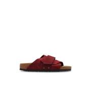 Birkenstock Slides Kyoto Red, Dam