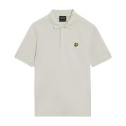 Lyle & Scott Rally Tipped Polo Shirt Beige, Herr