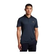 Lyle & Scott Microstripe Golf Polo Shirt Blue, Herr