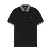 Lyle & Scott Randig Polotröja Black, Herr