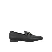 Alma EN Pena Metallstig Loafer Black, Dam