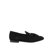 Alma EN Pena Tassel Loafers Dam Platta Skor Black, Dam