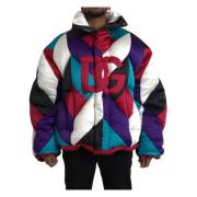 Dolce & Gabbana Multifärgad Logo Windbreaker Jacka Multicolor, Herr