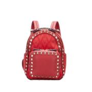 Valentino Vintage Pre-owned Canvas ryggsckar Red, Dam