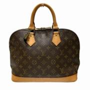 Louis Vuitton Vintage Pre-owned Canvas handvskor Brown, Dam