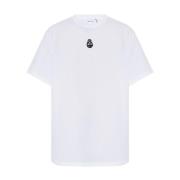 Alexander McQueen Skull Broderad T-shirt Svart White, Herr