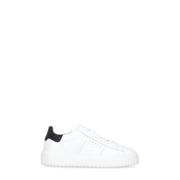 Hogan Vita Lädersneakers med Kontrasterande Logotyp White, Herr