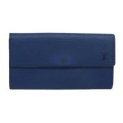 Louis Vuitton Vintage Pre-owned Laeder plnbcker Blue, Dam