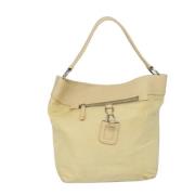 Prada Vintage Pre-owned Nylon prada-vskor Beige, Dam