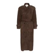 My Essential Wardrobe Delicioso Mockatrenchcoat Brown, Dam