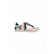 Crime London Kvinnors Skate Deluxe Sneakers White, Dam