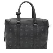 MCM Pre-owned Pre-owned Canvas handvskor Black, Herr